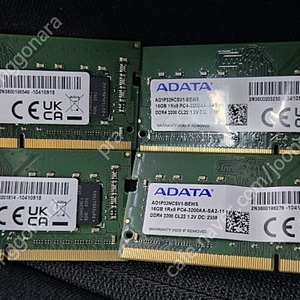 노트북용 DDR4 16GB 3200 클럭 램 4장 일괄판매