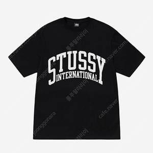 스투시 인터네셔널 티셔츠 블랙 s 새상품