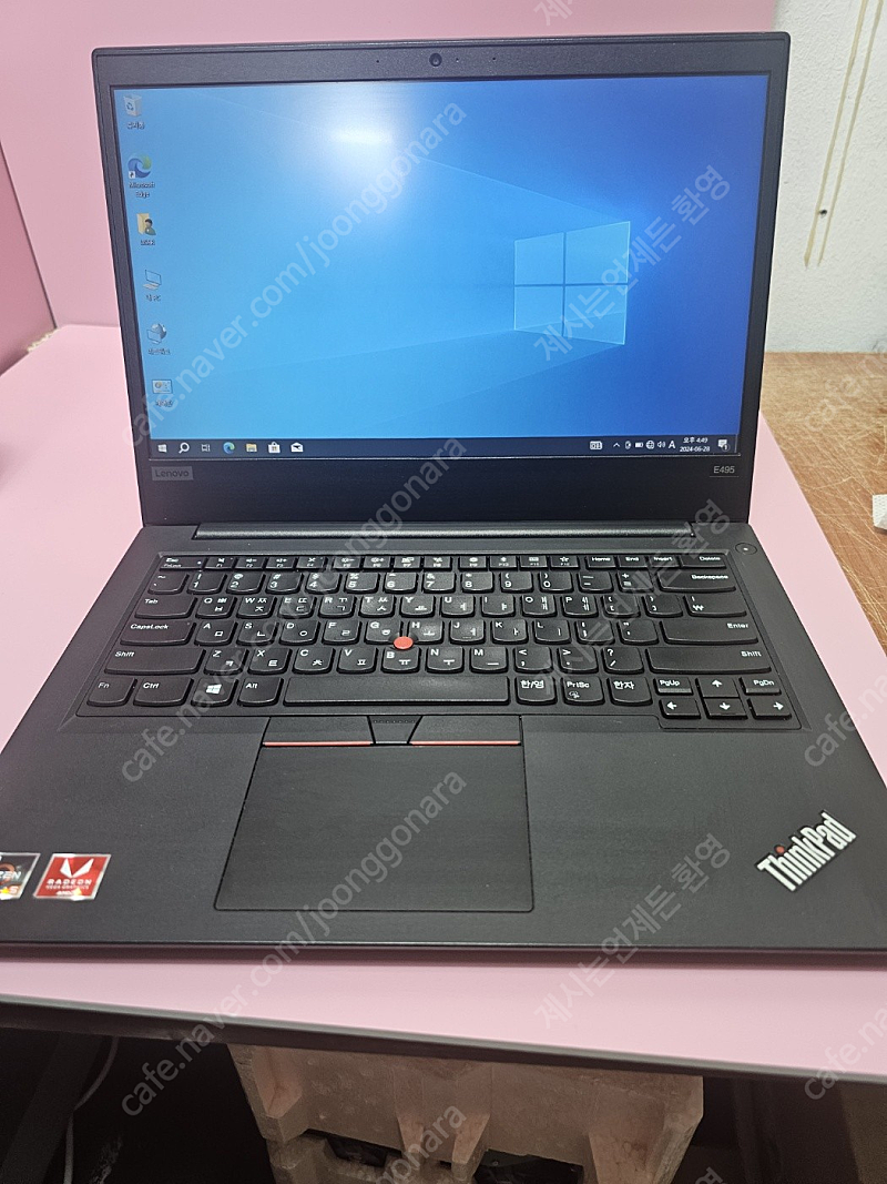 레노버 씽크패드 E495 RAM8G SSD256 중고 노트북 판매합니다