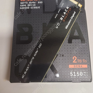 wd black nvme ssd sn770 2tb 미개봉