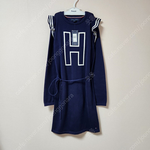 12T 타미힐피거 네이비색 H 니트 롱 셔츠(새상품)