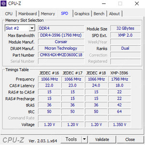 커세어 ddr4 3600 64g 램