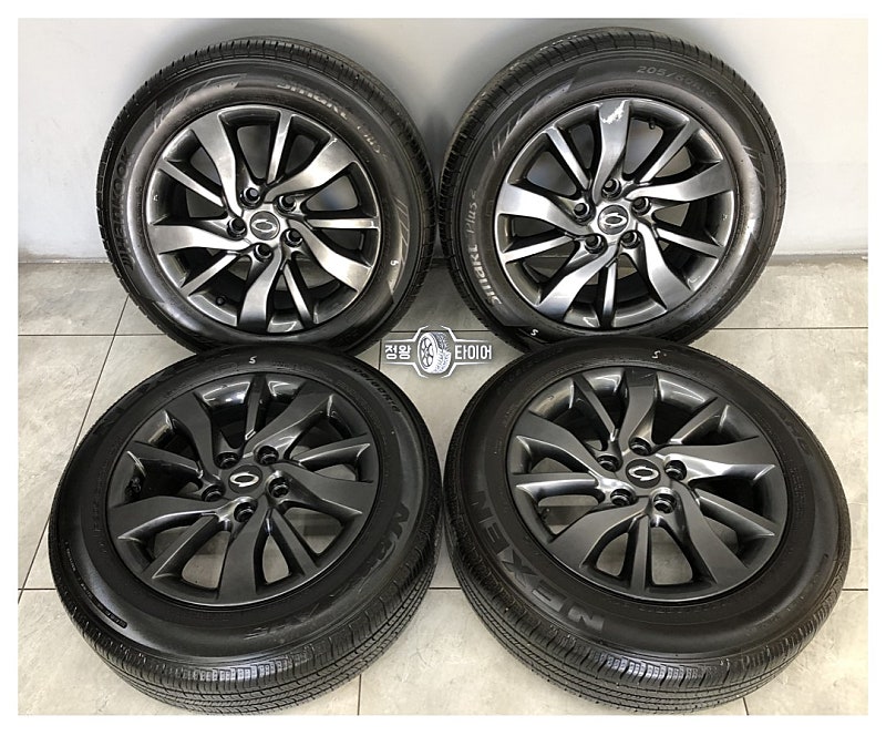 올뉴 SM5 16인치 흠집없는 고스트크롬 휠타이어 205/60R16 SM7 SM3