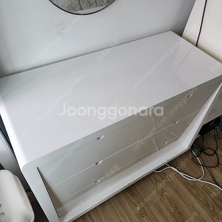 화이트 화장대 수납장 서랍장 (1220*550*880)--2