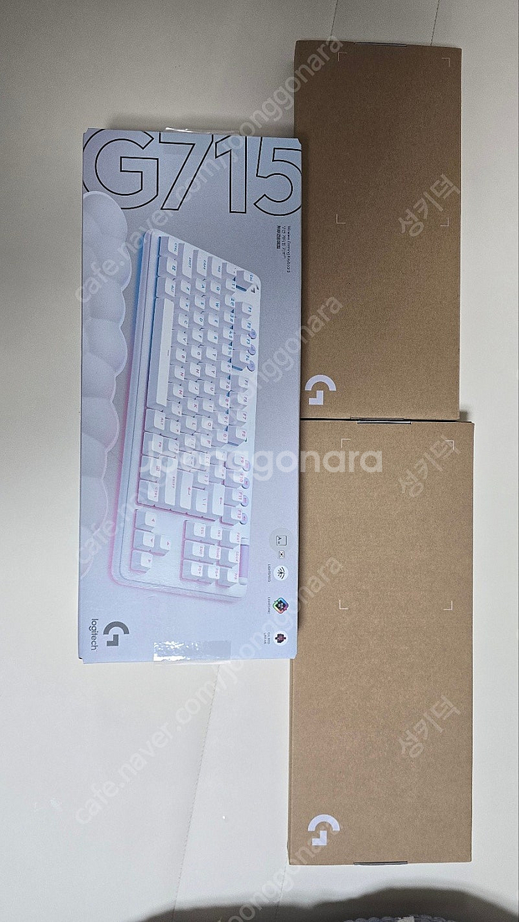 로지텍 G715(리니어적축)+정품그린키캡+정품그린플레이...--0