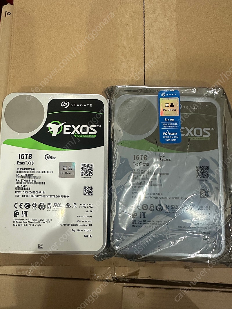 [씨게이트 HDD] EXOS 3.5 SATA X18 16TB