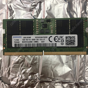 [삼성전자] 노트북용 DDR5 PC5-44800 (5600) 16GB 메모리 판매