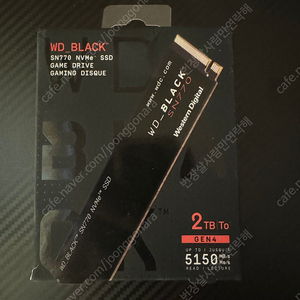 WD BLACK SN770 2TB M.2 NVMe 미개봉