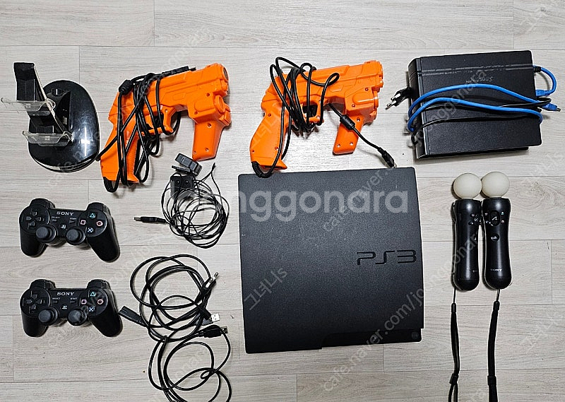PS3 3005 건콘2 개 무브봉2 개 세트 타임크라이...--0