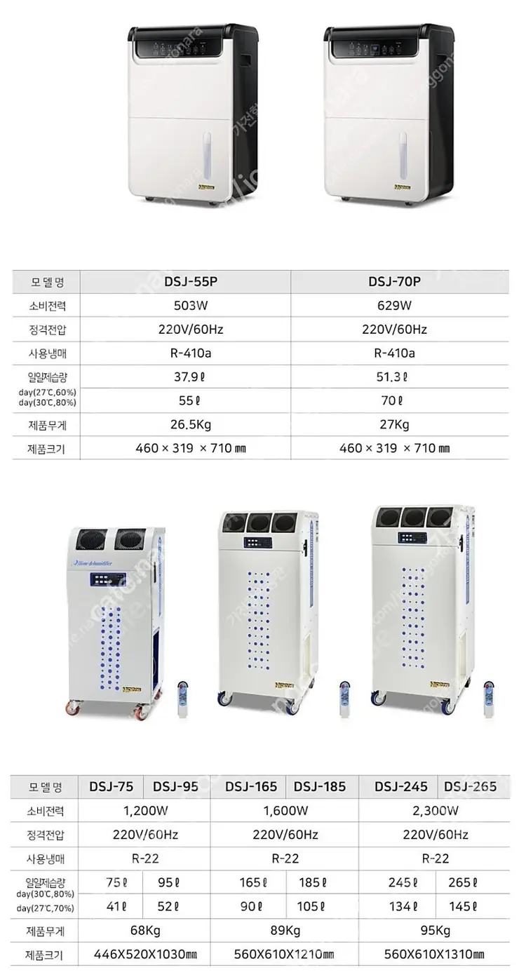 [판매]대성하이원 산업용제습기/산업용이동식에어컨/냉풍기/캠핑용에어컨/캠핑용선풍기 초특가 이미지