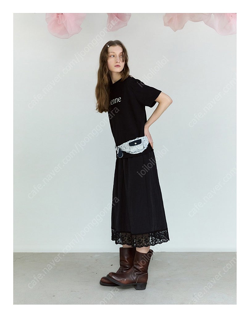 시엔느 릴리 레이스 스커트 sienne lily lace skirt 블랙 새상품