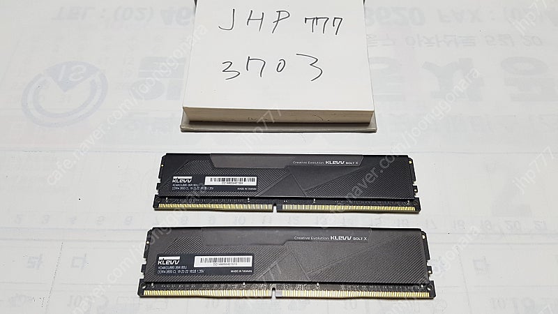 [서울] KLEVV DDR4-3600 CL18 BOLT X 16x2 32g 팝니다.