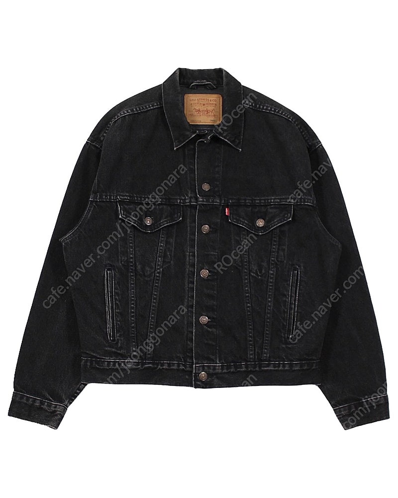 [S] 1995 USA Levis 70507-4159 Black Denim Trucker Jacket 리바이스 빈티지 블랙 데님 자켓 90년대 미국생산 미제 90s 흑청