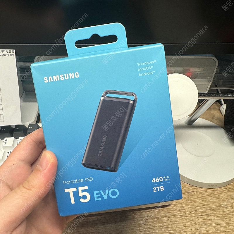 [미개봉] 삼성전자 삼성 외장 SSD T5 EVO 2TB USB 3.2 Gen 1
