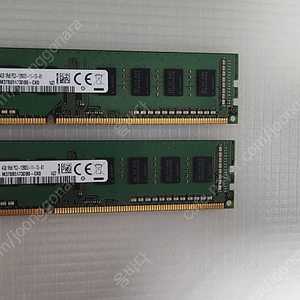 삼성 램 DDR3 PC3 12800U 4G X 2장 택포 7천 팝니다.