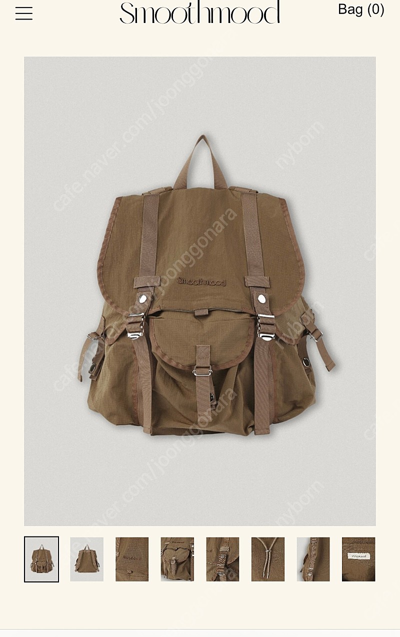 스무드무드 백팩 off duty backpack vintage brown 판매해요