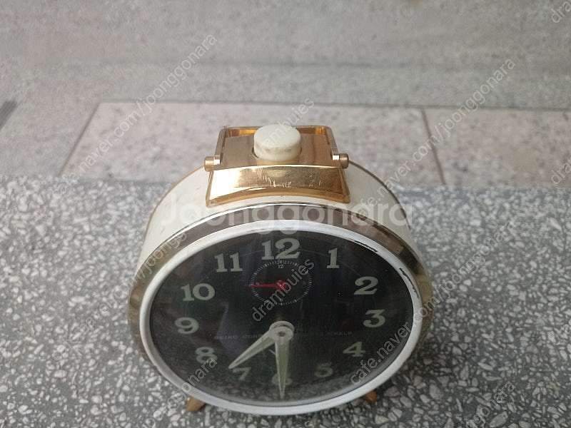 빈티지 일제 세이코 SEIKO 태엽식 알람 탁상시계 판...--3