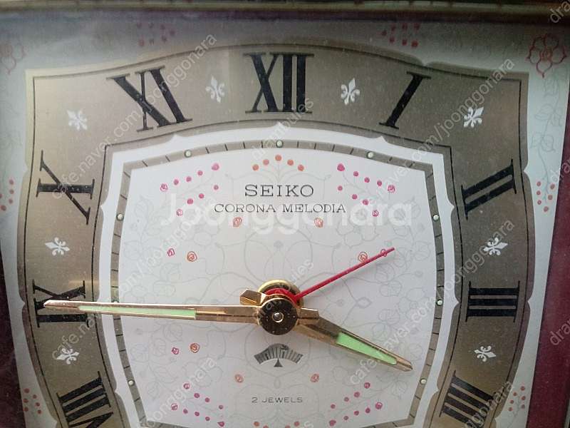 빈티지 일제 SEIKO 세이코 태엽식 오르골 알람 탁상...--1