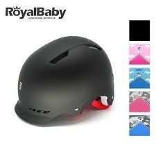 로얄베이비 어반 헬멧 어린이 청소년 여성용 안전모 자전거 인라인 킥보드 헬멧 사이즈(S) 블랙 RoyalBaby