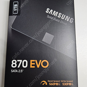 (미개봉 새상품) 삼성 EVO870 SATA SSD 1TB