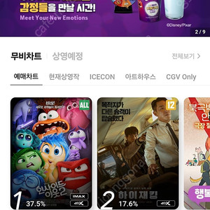 Cgv 일반 1인 9500 월~목 평일 커플석 9900