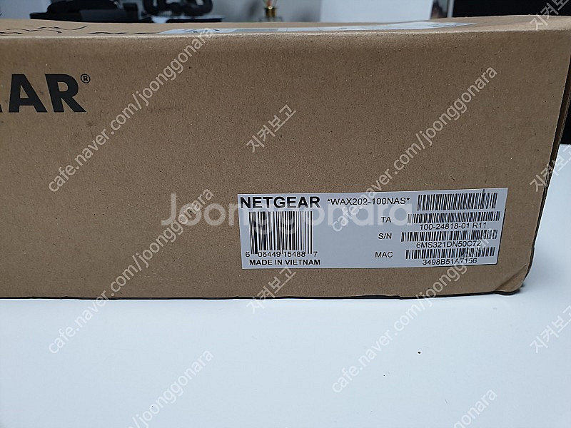Netgear WAX202 Wifi6 AX1800 공유...--0