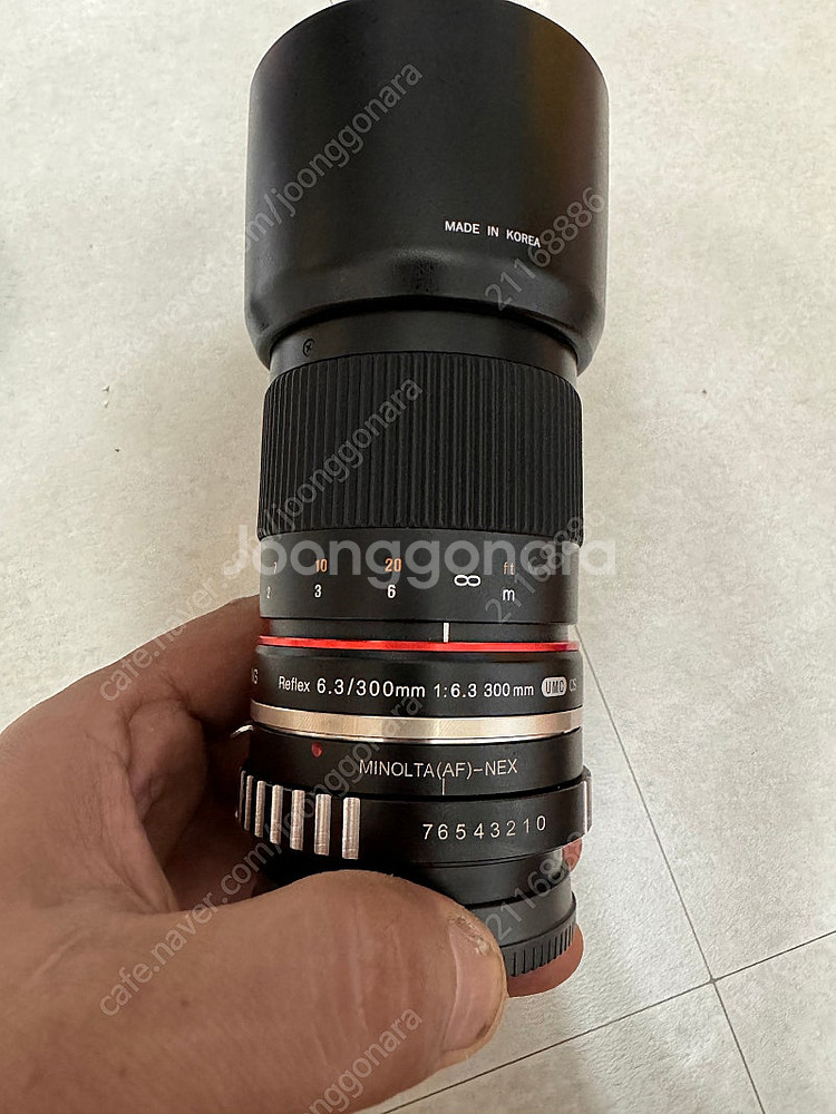 삼양 300mm f6.3 MF 반사렌즈 팝니다. 소니 ...--0