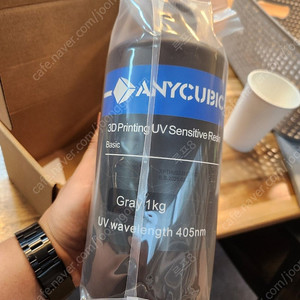 애니큐빅 레진 anycubic 레진 팝니다. 회색 grey 1kg 미개봉 새제품 10개