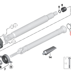 BMW 26117567770 프로펠러 샤프트 고정 너트 리페어 킷 미개봉 판매