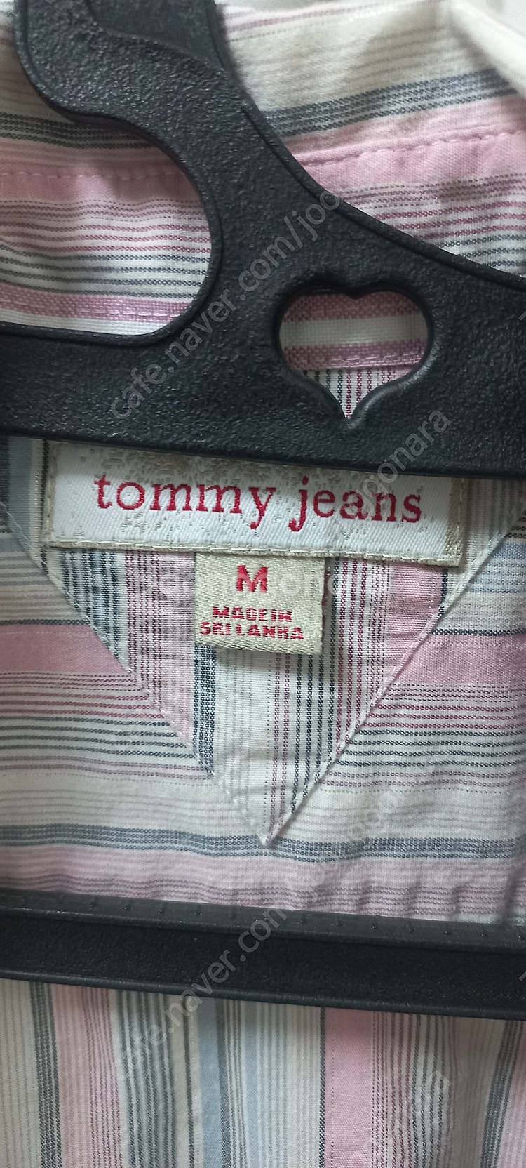 가슴 오픈 Tommy jeans 셔링 셔츠--3