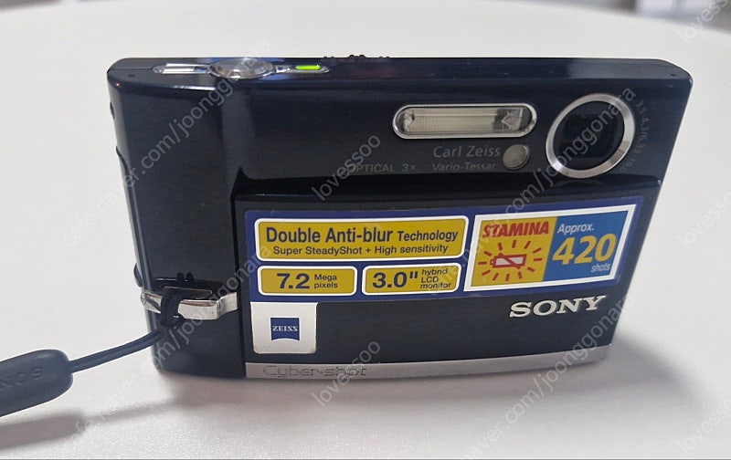 소니 사이버샷 슈퍼 스테디샷 DSC-T30 디지털카메라 블랙