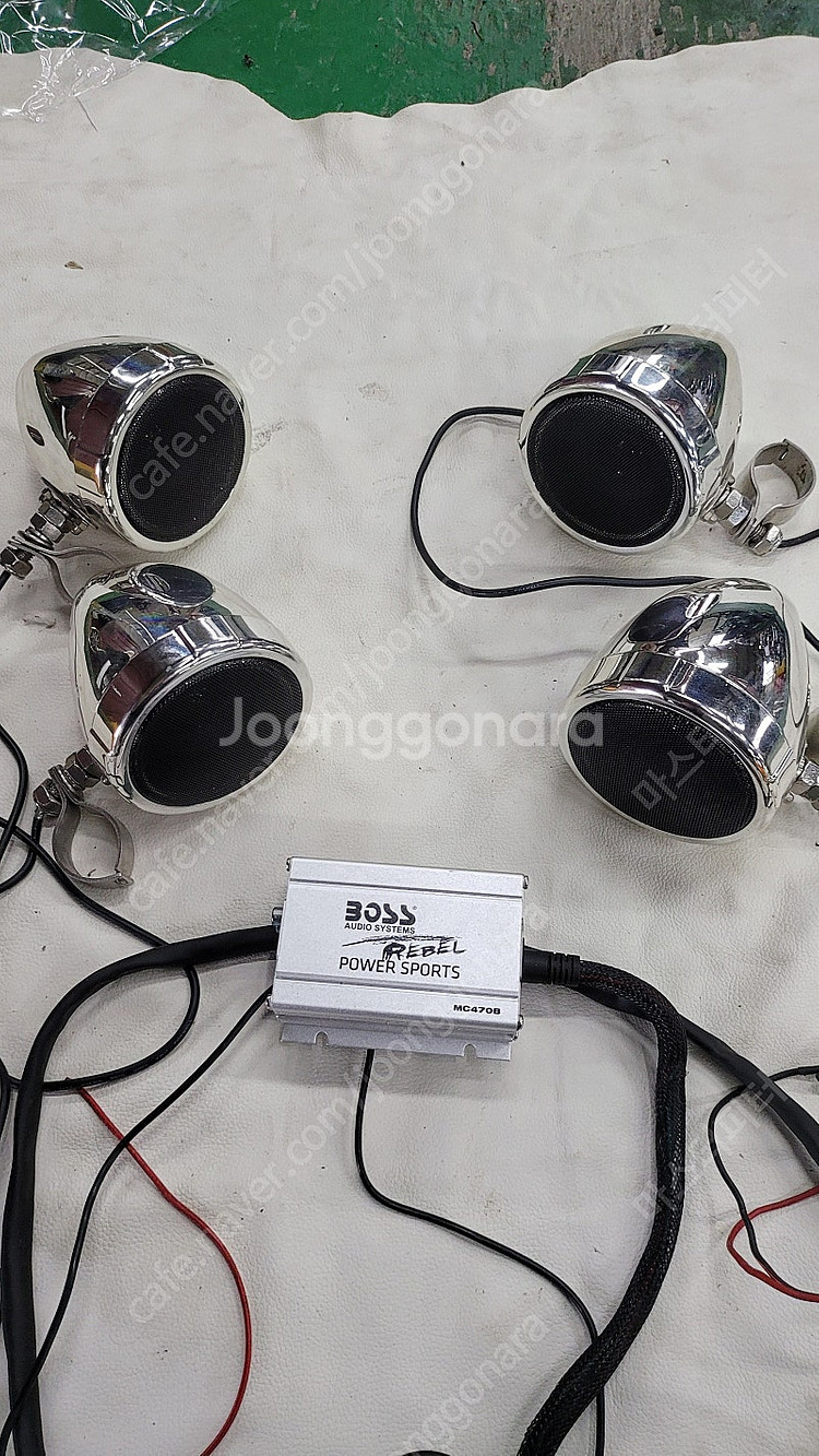 보스스피커 오토바이 블루투스 오디오 세트 판매합니다--7