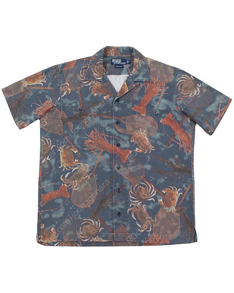 [M] 1990s Polo Ralph Lauren Cotton Clab Hawaiian Shirt 폴로랄프로렌 코튼 크랩 하와이안 셔츠 알로하 90년대 빈티지