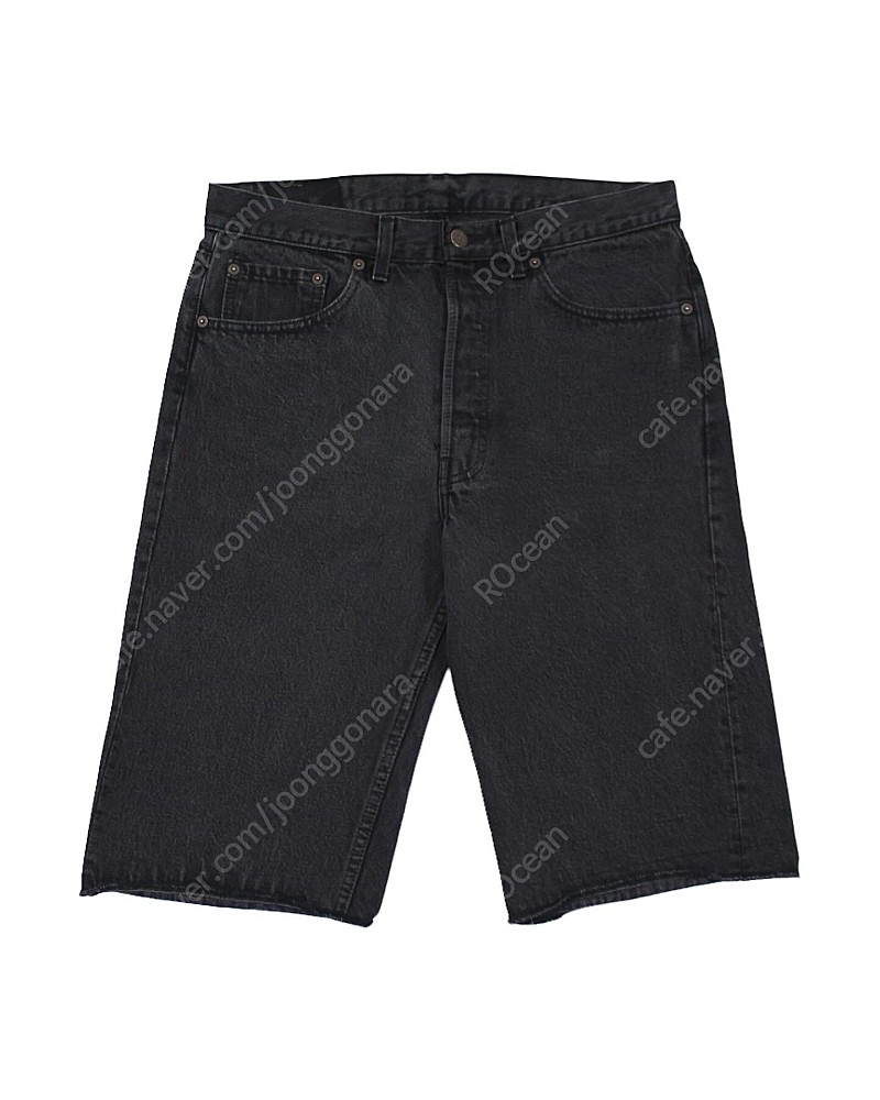 [32] 1991 USA Levis 501-0660 Black Half Pants (W32) 리바이스 빈티지 블랙 하프 팬츠 90년대 미국생산 미제 90s 흑청 반바지