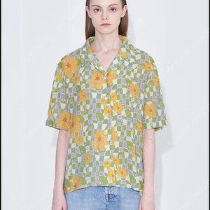 비이커 플로럴 셔츠 BEAKER floral crop shirts