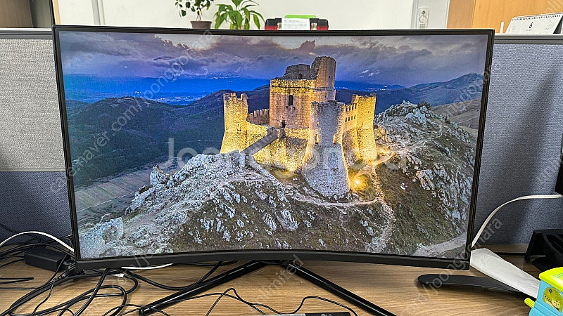 한성 TFX32U06V 32인치 4K 커브드 모니터--0