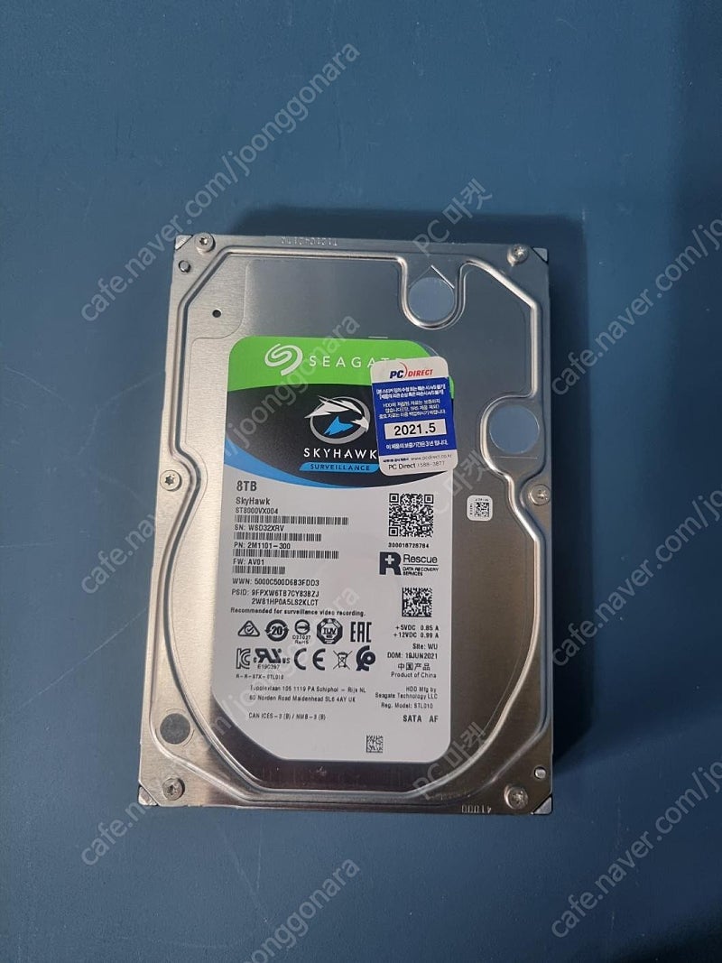 [판매] WD 웨스턴디지털 퍼플 6TB 시게이트 스카이호크 8TB HDD SATA 6테라 8테라