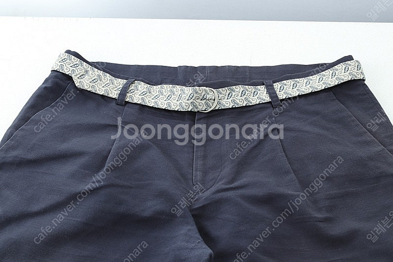 (L) 솔리드옴므 반바지 팬츠 네이비 면 올드스쿨 기본...--2