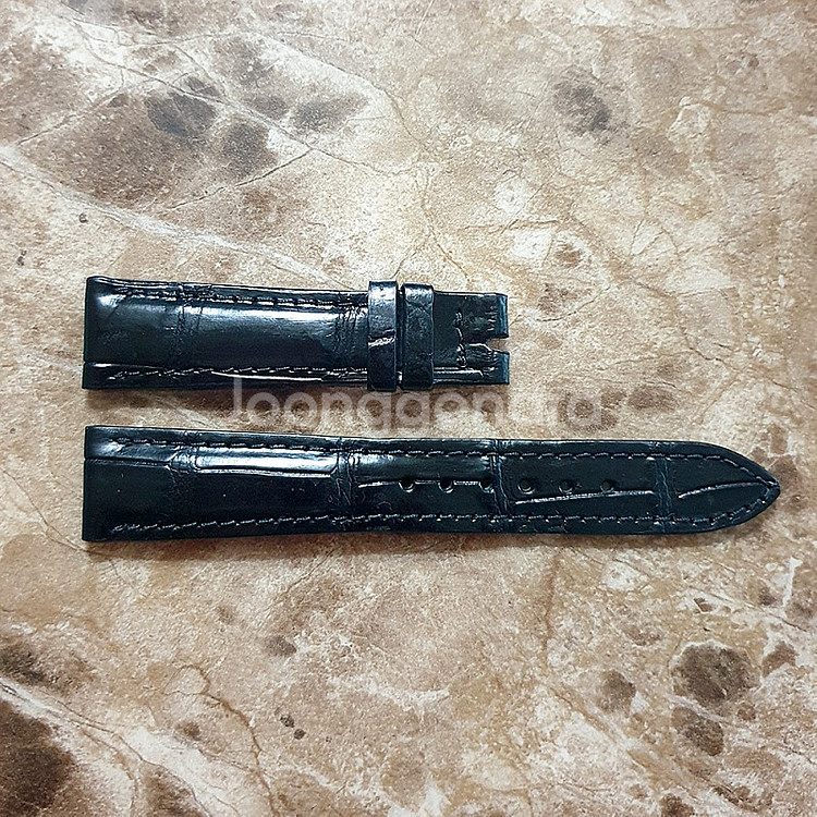 저먼 블랙 BLACK 수제 악어 가죽 남자 여자 스포츠...--1