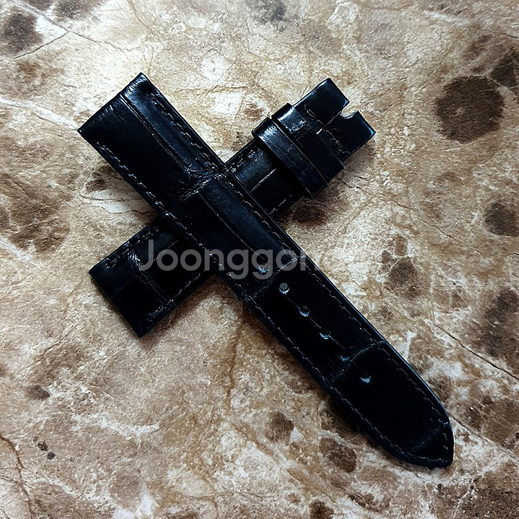 저먼 블랙 BLACK 수제 악어 가죽 남자 여자 스포츠...--3