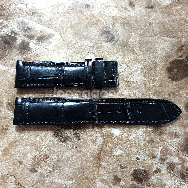 저먼 블랙 BLACK 수제 악어 가죽 남자 여자 스포츠...--7