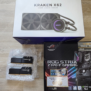 I5 8600K + Z370F + KRAKEN X62 + DDR4 16G(무료 나눔) 판매합니다.