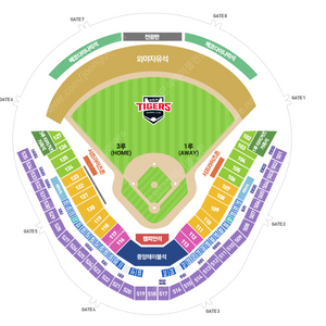 7월 17일(수) 기아 vs 삼성 중앙테이블석 3연석
