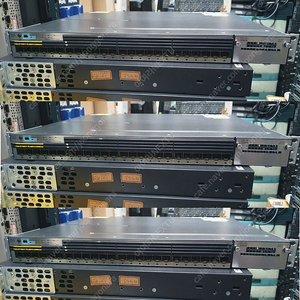 [중고제품] Cisco C3750X-24S-S HUB 24PORT 스위칭 허브 (중고제품)