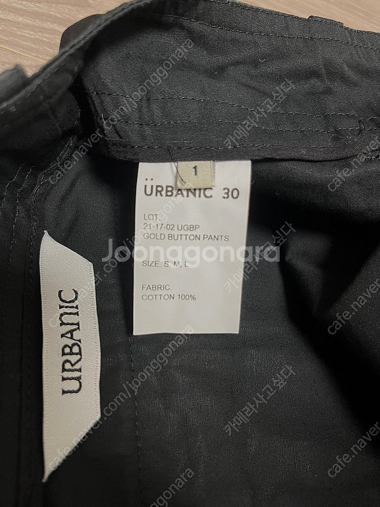 Urbanic30 골드버튼팬츠 블랙S--5