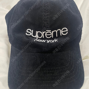 슈프림 코듀로이 클래식 로고 6패널 블랙(Supreme Corduroy Classic Logo 6-Panel Black), 슈프림 모자