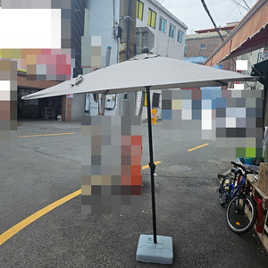 앳레저 카페 스타일 우산, 1.8x1.8m 베이지 파라솔 /대형 우산/부산직거래/택배가능
