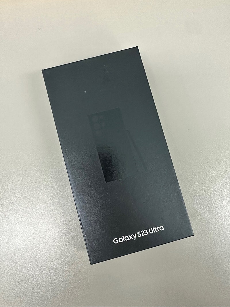 (자급제 새상품)갤럭시S23울트라 256기가 블랙색상 미사용폰 93만원 판매