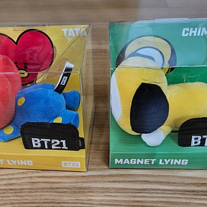 BT21 치미,타타 마그넷 라잉 봉제인형 2개일괄(새제품)