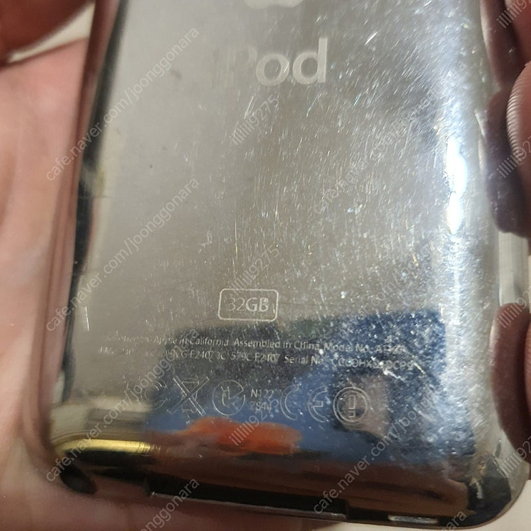 애플 아이팟터치4세대 a1367 32기가 부품용 이미지